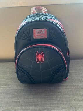 Loungefly Marvel Black and Red Spider-Man Mini Backpack
